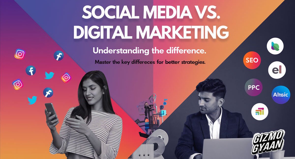 social media and digital marketing. Understand their unique roles, tools, and how they complement each other