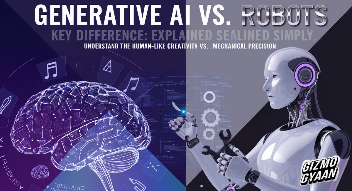 Generative AI vs. Robots: Key Differences Explained Simply